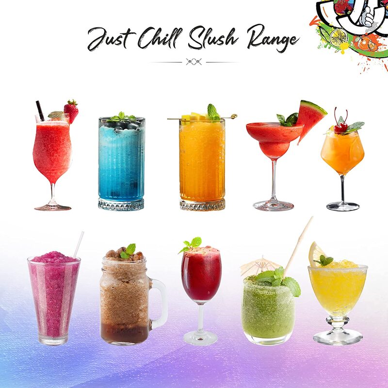 Just Chill Drink Co. Lemon Dew Slush, Made From 100% Real Fruit Extract, 1.89 Litre